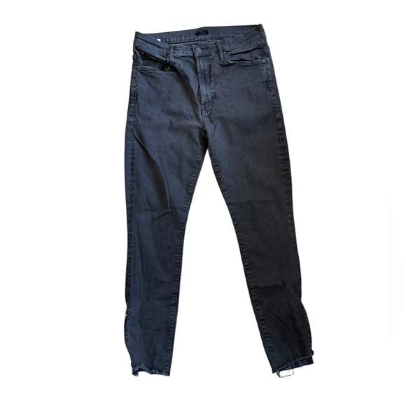 Mother The Stunner Double Zip Ankle Step Fray in Not Guilty - Picture 7 of 10